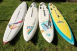 Big Raceboard (con)Test. Our beauty beasts. Jürgen, Robby, Bjorn & Anders could tell us more... 84 F2 Lightning 86-88 Mistral Equipe 89 F2 Lightning 90 Tiga Racing * tak na tomhle ujíždím... jak se slušně řekne raceboardí závislák? Toto už dnes pohromady uvidíte jen ve Velkých Přílepech.