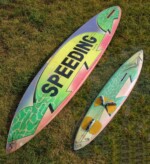 SPEEDING * design by Marsi, Lake Garda - European Custom 80's Heritage. This piece of Art is waiting for you @ windsurfingmuseumprague * Sinker SPEEDING - vyrobeno na Gardě firmou Karla Gahlera (*198x).